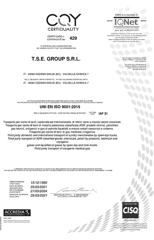 Certificazione TSE Group - 15