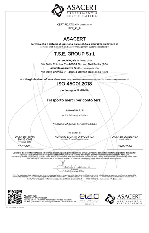 Certificazione TSE Group - 17